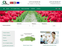 Tablet Screenshot of capital-leasing.md
